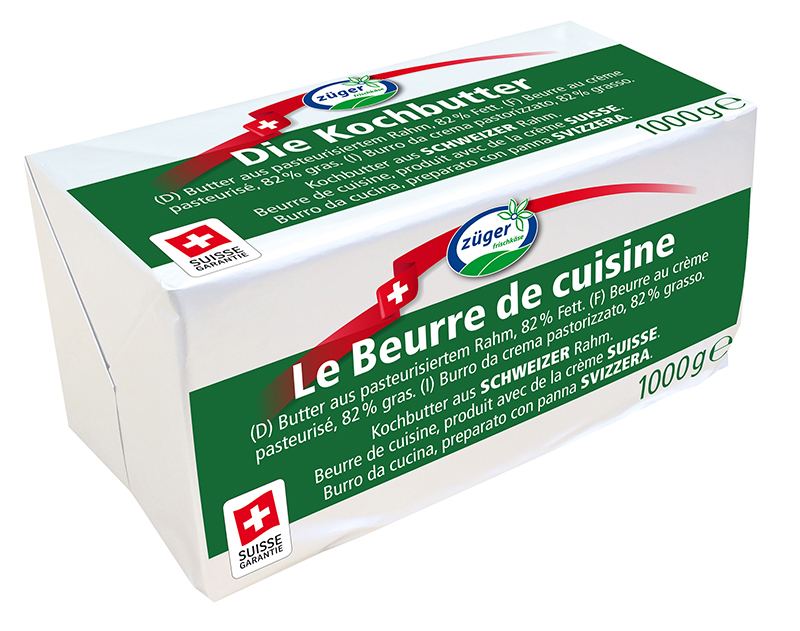 Kochbutter aus pasteurisiertem Rahm 1 kg