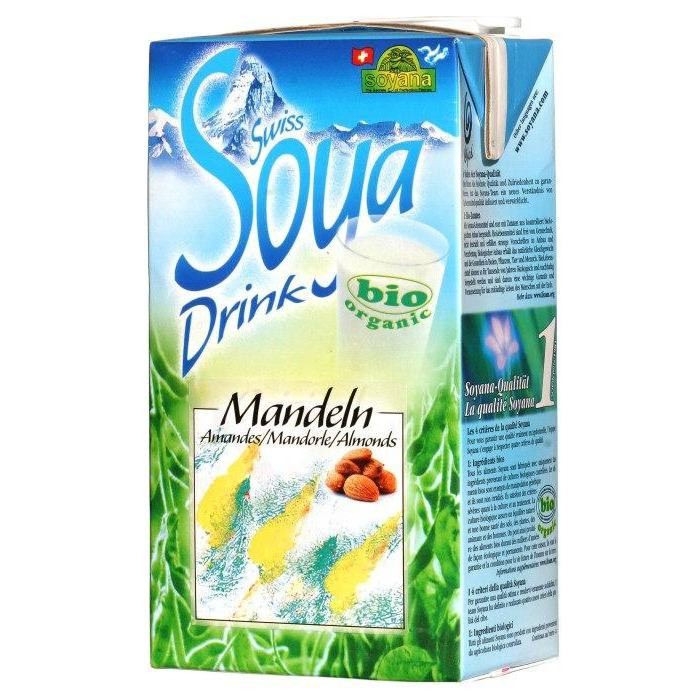Soya-Drink Bio mit Mandeln, leicht gesüsst (CH)