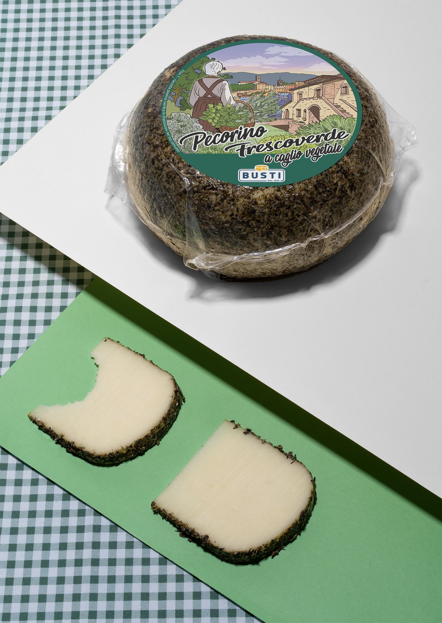 Pecorino im Kräutermantel