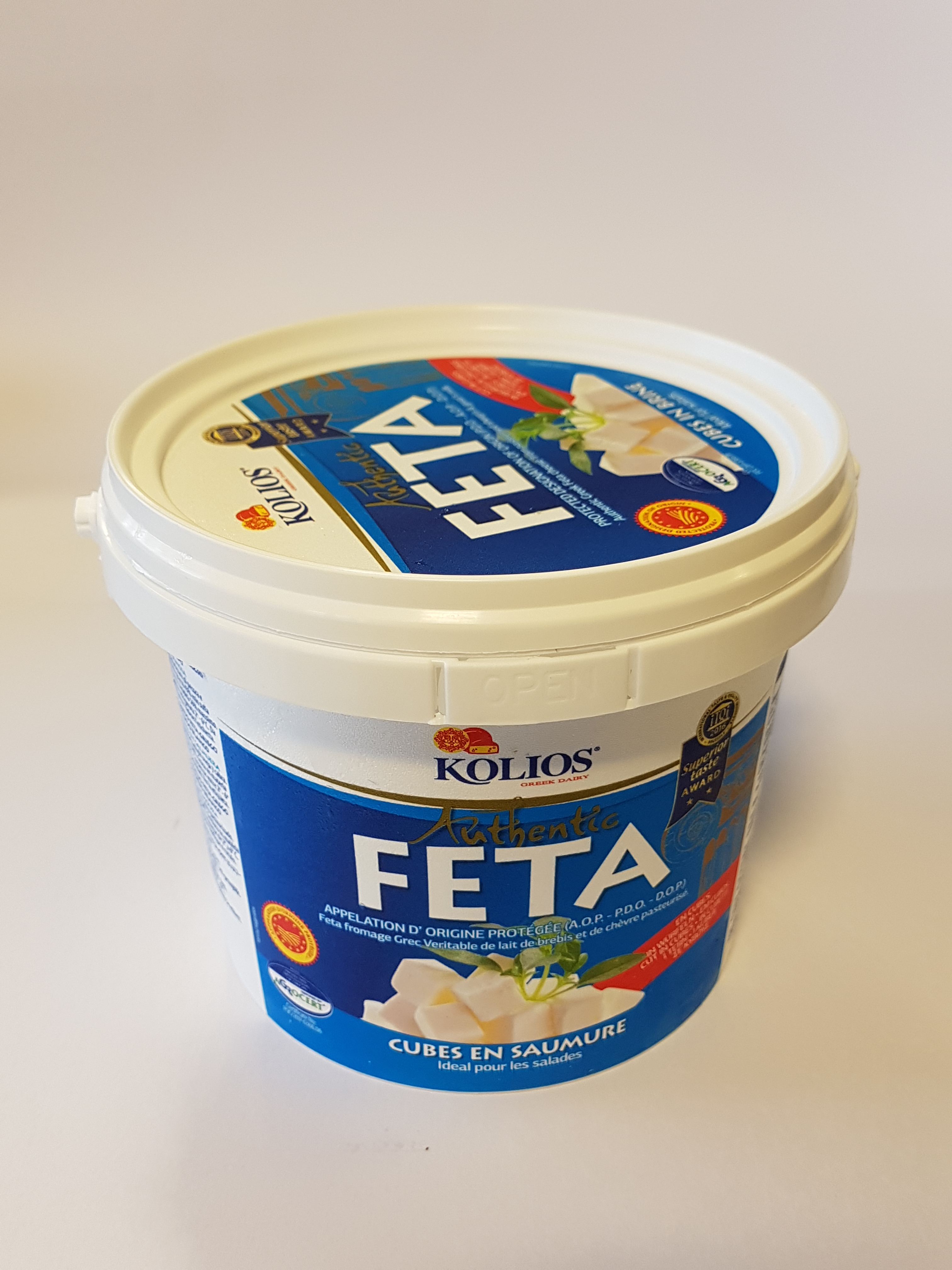Griechischer Feta DOP aus Schafs- und Ziegenmilch, gewürfelt, 45% FiT