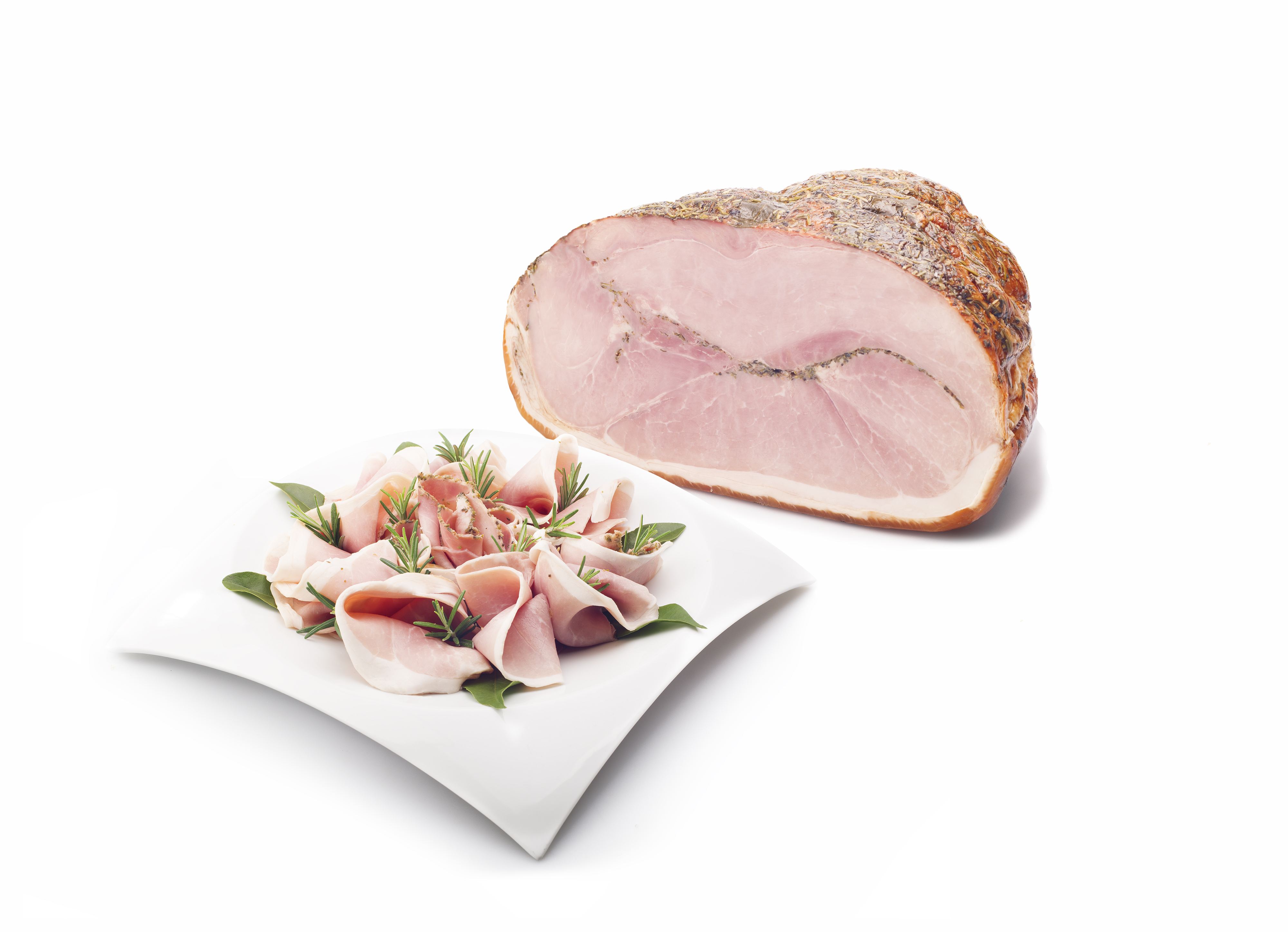 Kräuterschinken gebraten 1/2