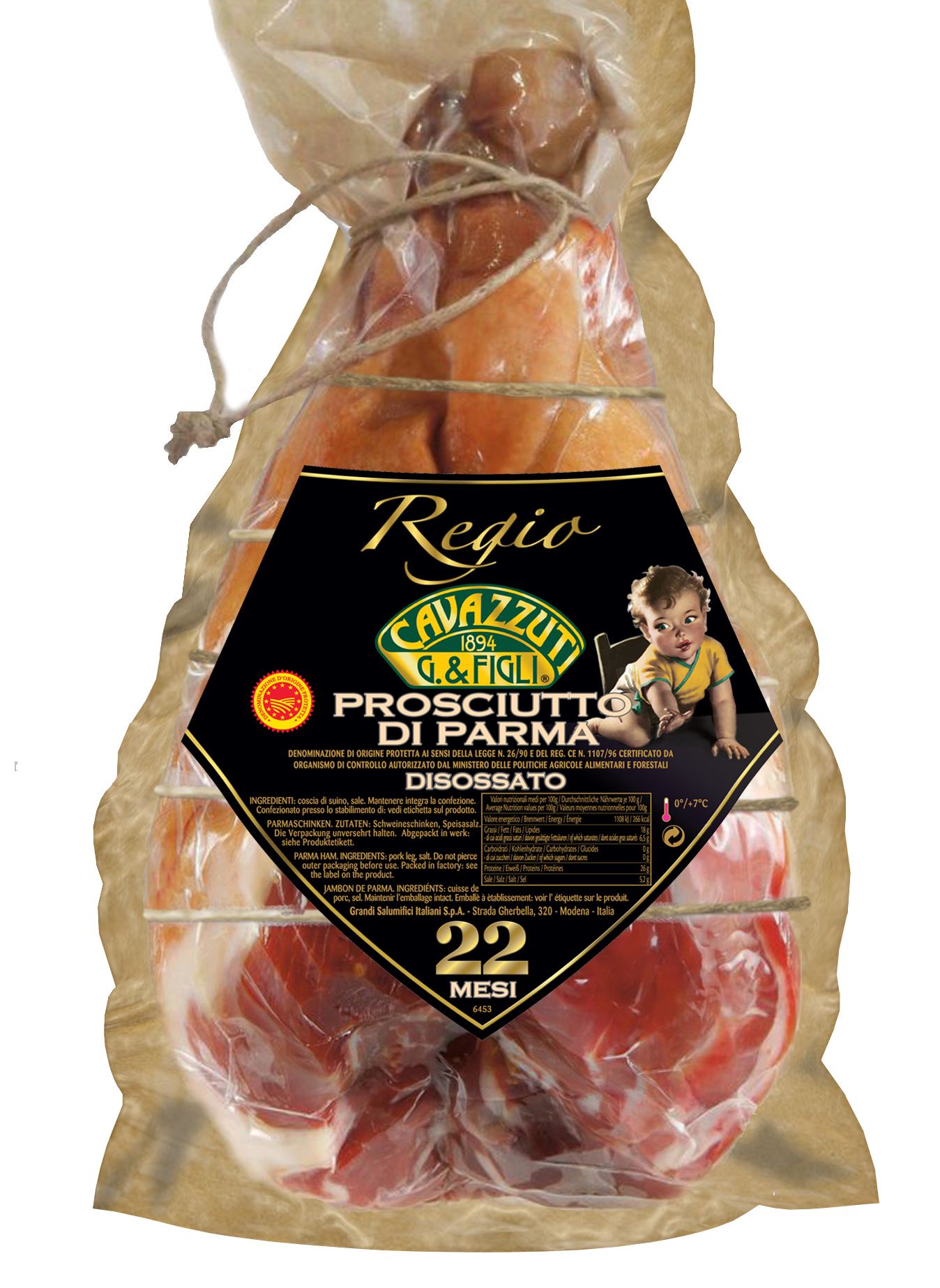 Parmaschinken DOP 22 Mt.