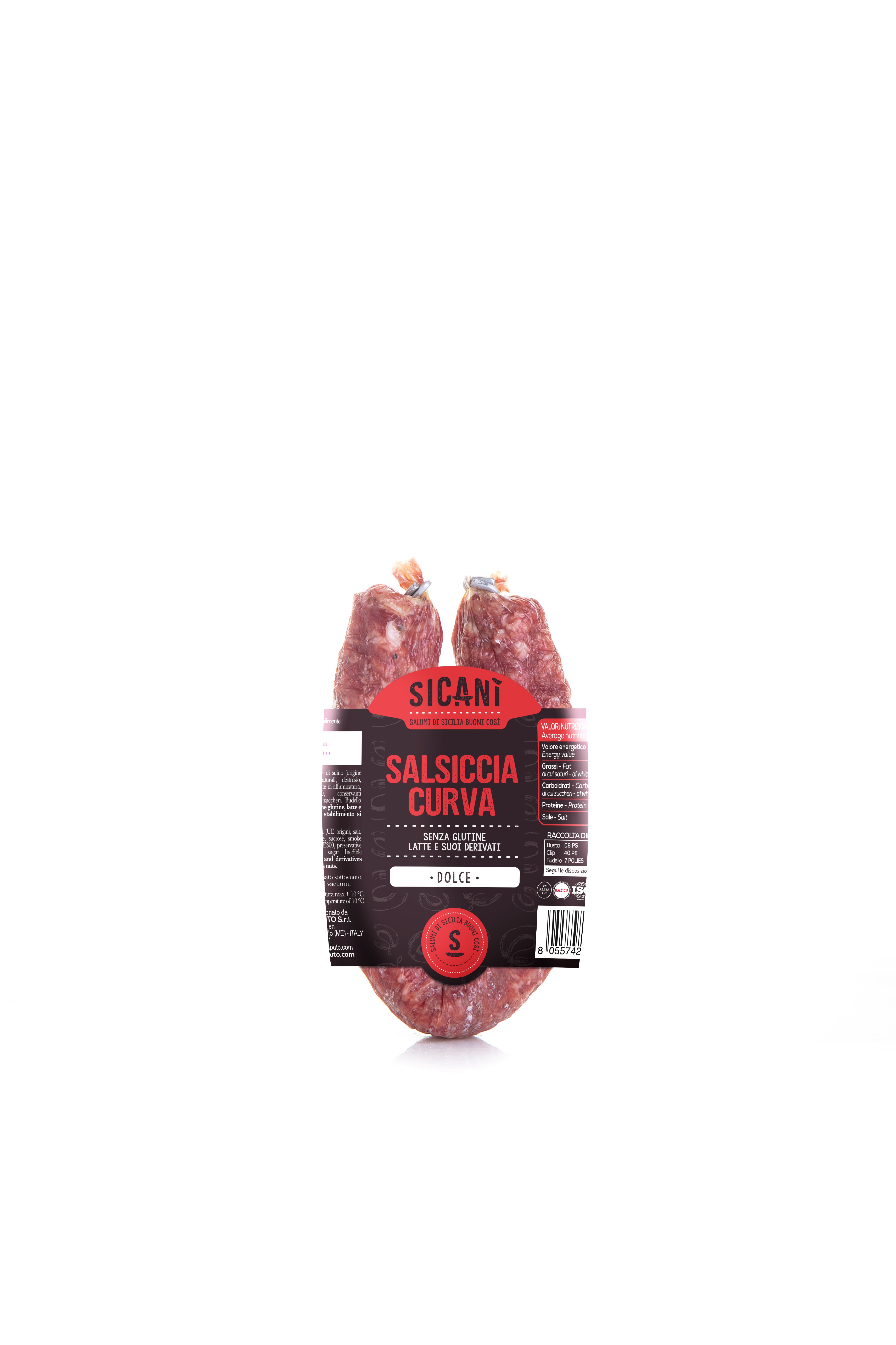 Salsiccia mild gebogen 250 g