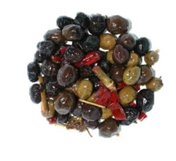 Oliven gemischt scharf gewürzt