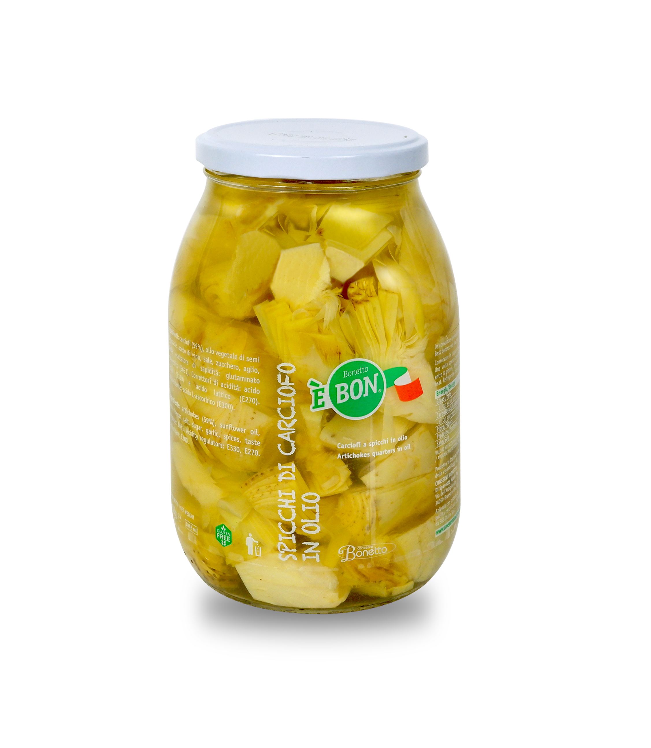 Artischocken Schnitze in Sonnenblumenöl