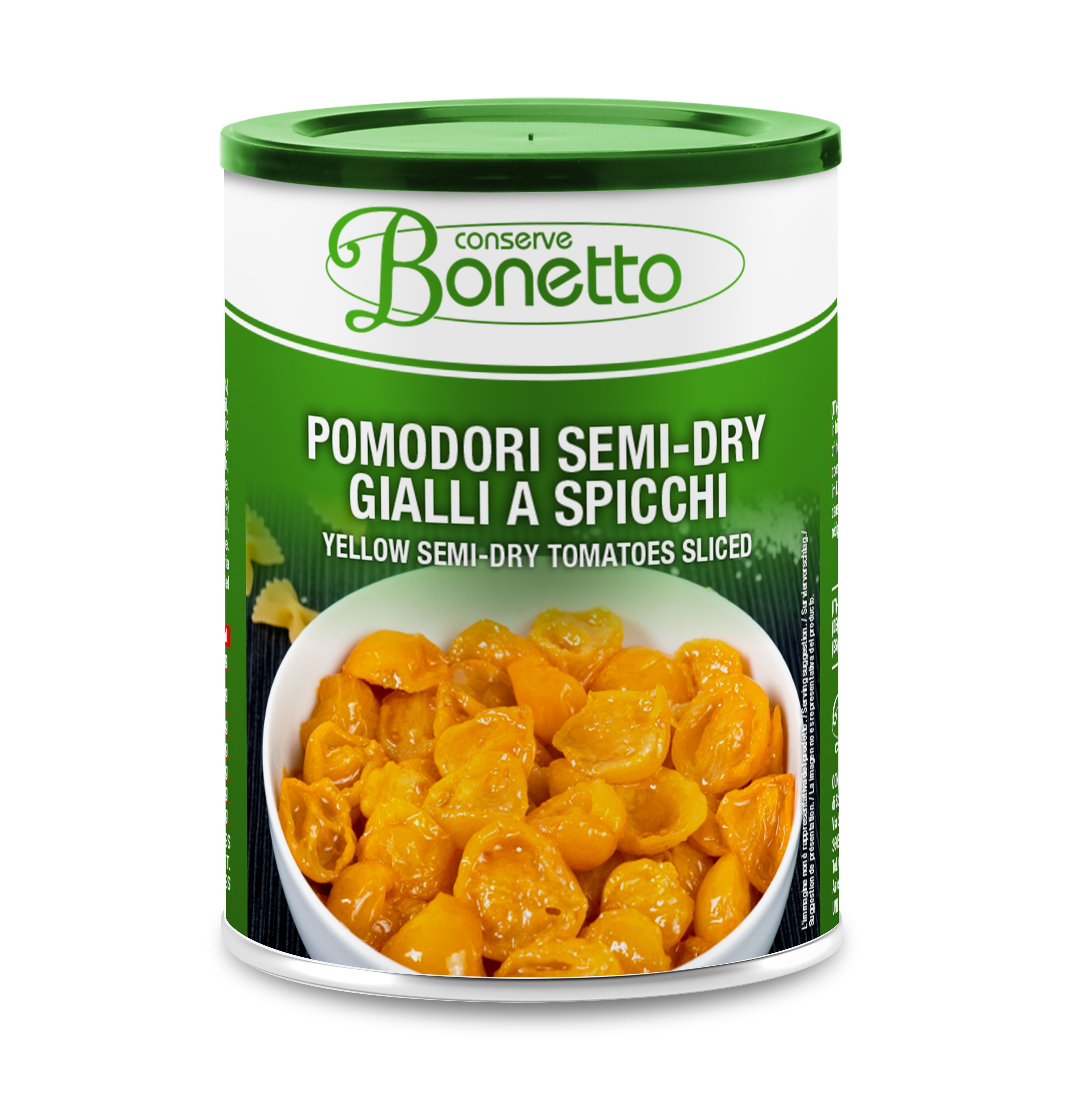 Bonetto - Halbgetrocknete gelbe Kirschtomaten in Öl, 750 g