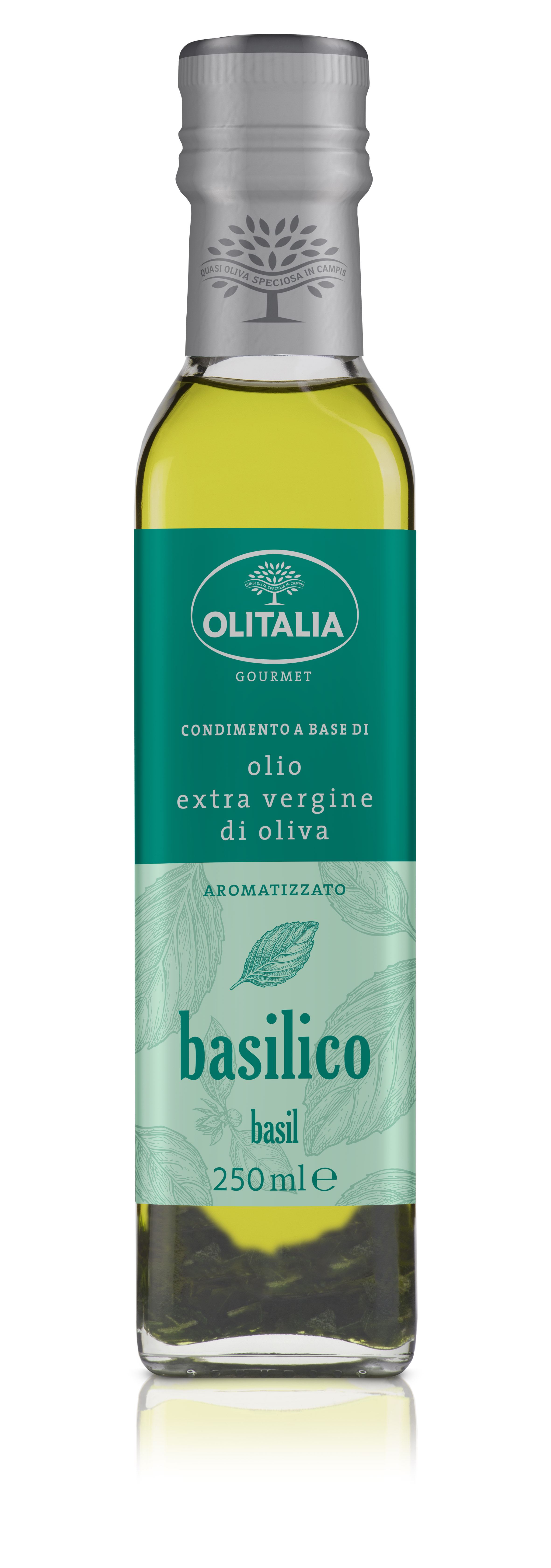 Olivenöl mit Basilikumaroma