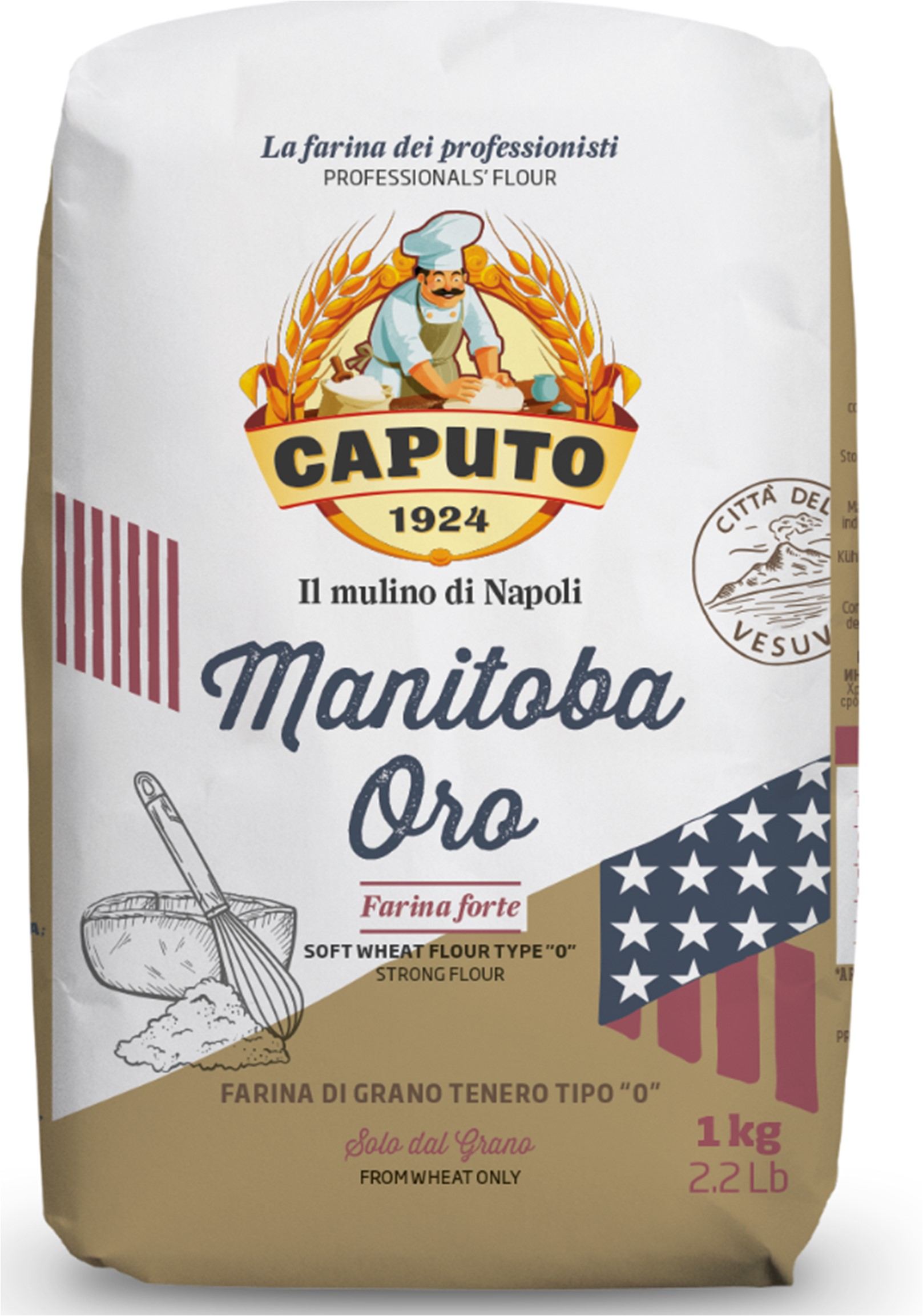 Mehl "0" Manitoba gold Caputo 1 kg