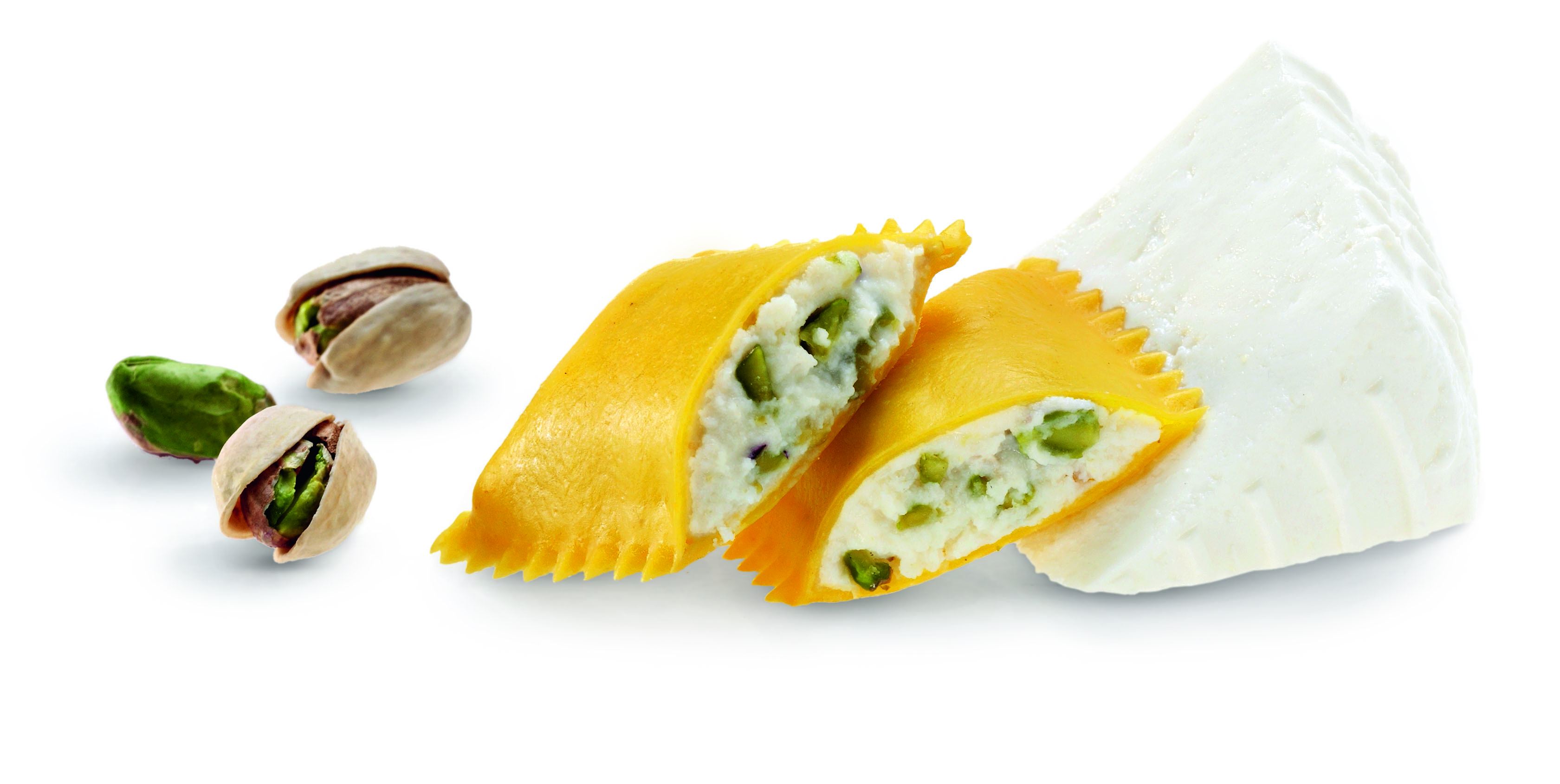 Bauletti mit Schafricotta und Pistazien aus Sizilien