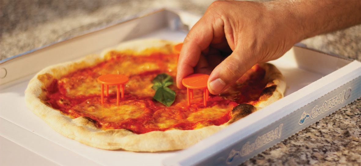 Abstandhalter für Pizzakartons